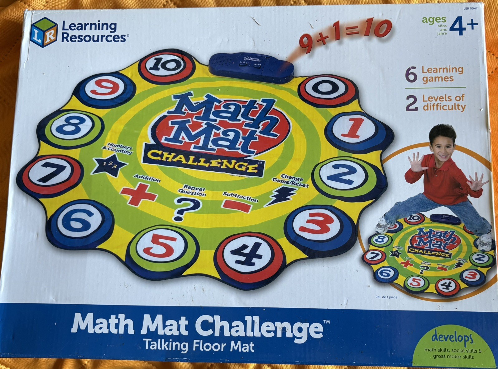 New – Learning Resources Math Mat Challenge Game – Ages 4-7 | 1 player