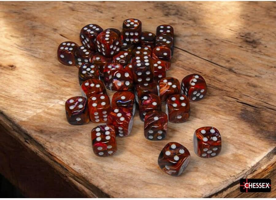 Chessex – Festive 12mm D6 Dice Block – Symphony