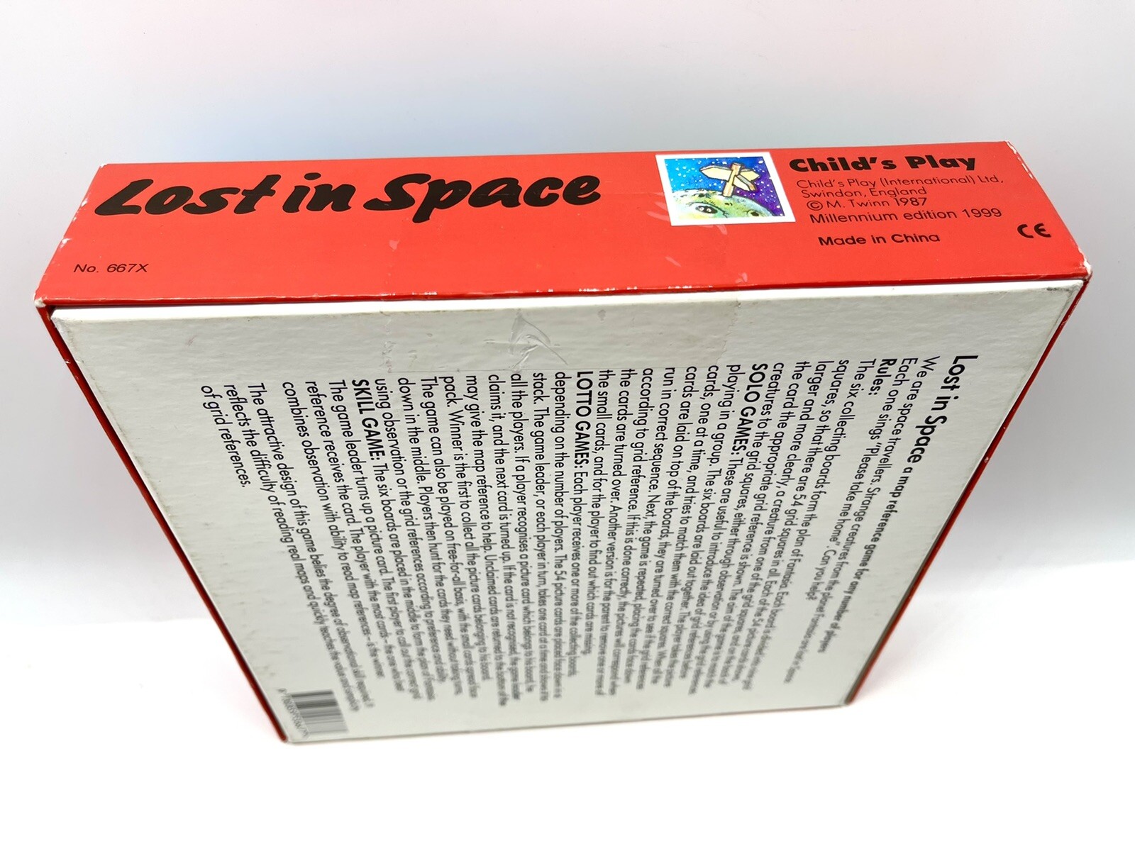 Lost in Space Vintage Board Game, Square box 8”x8” M Twinn 1987 Annie Kubler