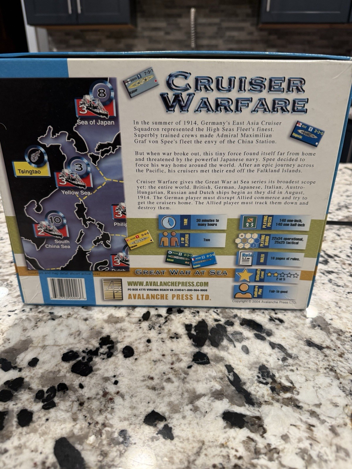 Avalanche Press Wargaming Miniatures Great War at Sea Cruiser Warfare 2004