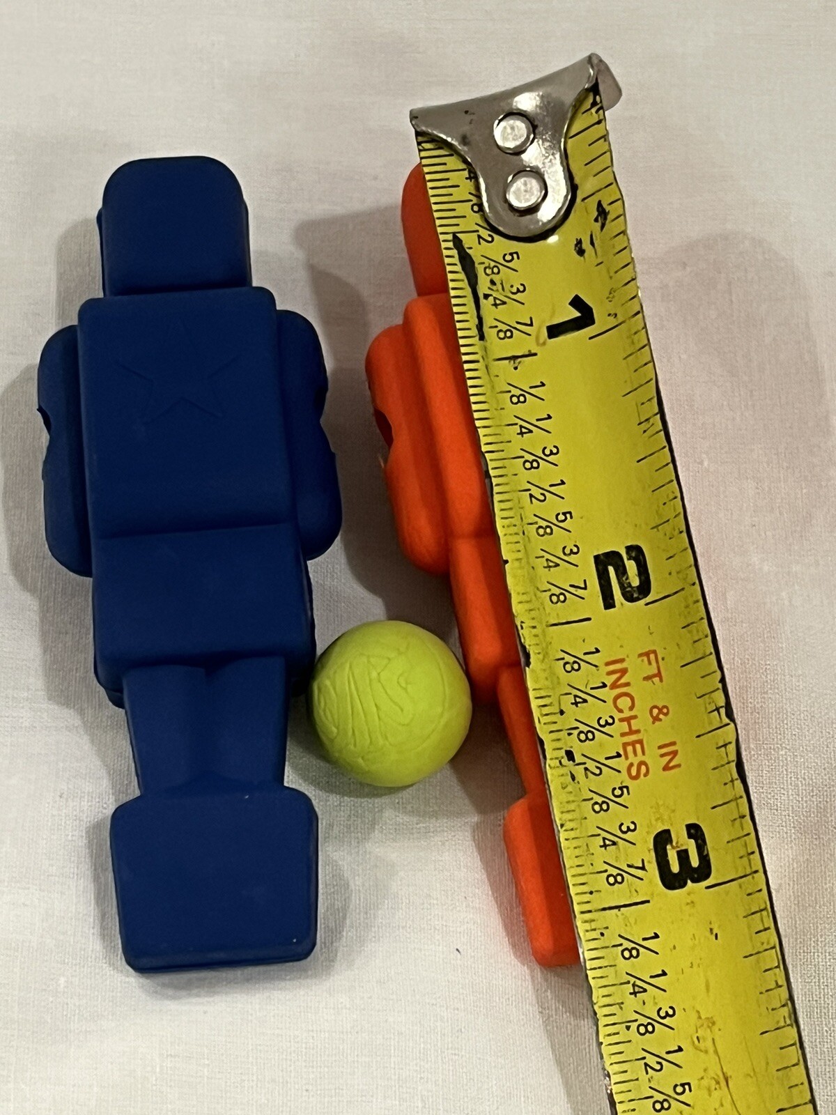 Table Top Soccer Kit Mobile Pencil Topper Play Anywhere Red and Blue Player