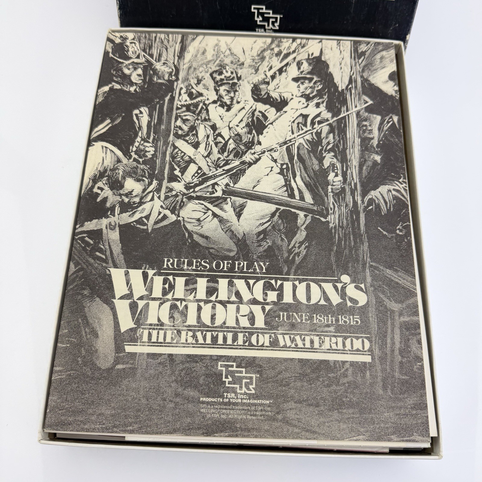 TSR SPI Wellington’s Victory June 18th 1815 Battle of Waterloo Game 1983 UNPUNCH