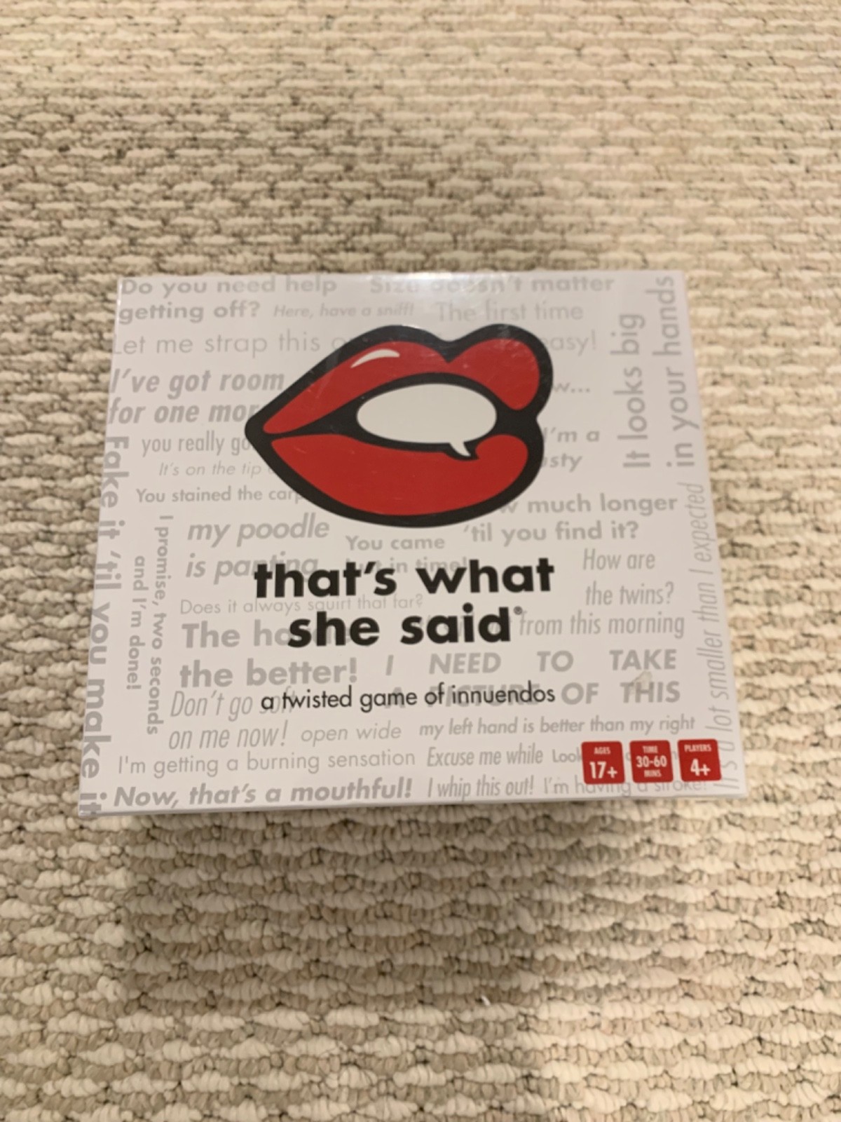 That’s What She Said The Party Game of Twisted Innuendos Board Game