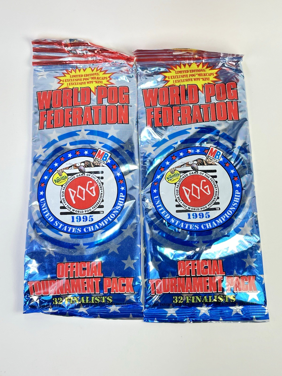 Vintage Pogs World Pog Federation 1995 US Championship Tournament Pack X2 Sealed
