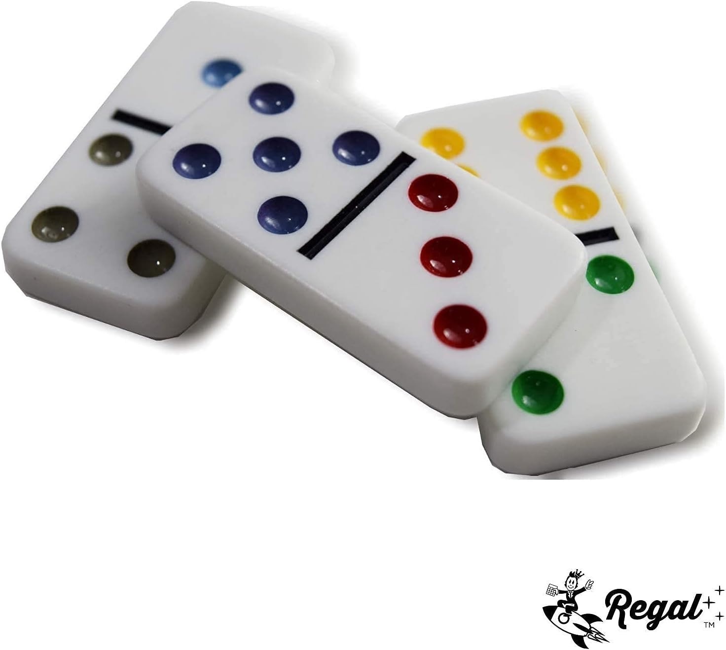 Double 6 Dominoes Set for Adults & Kids – Classic Domino Game with 28 Tiles C…