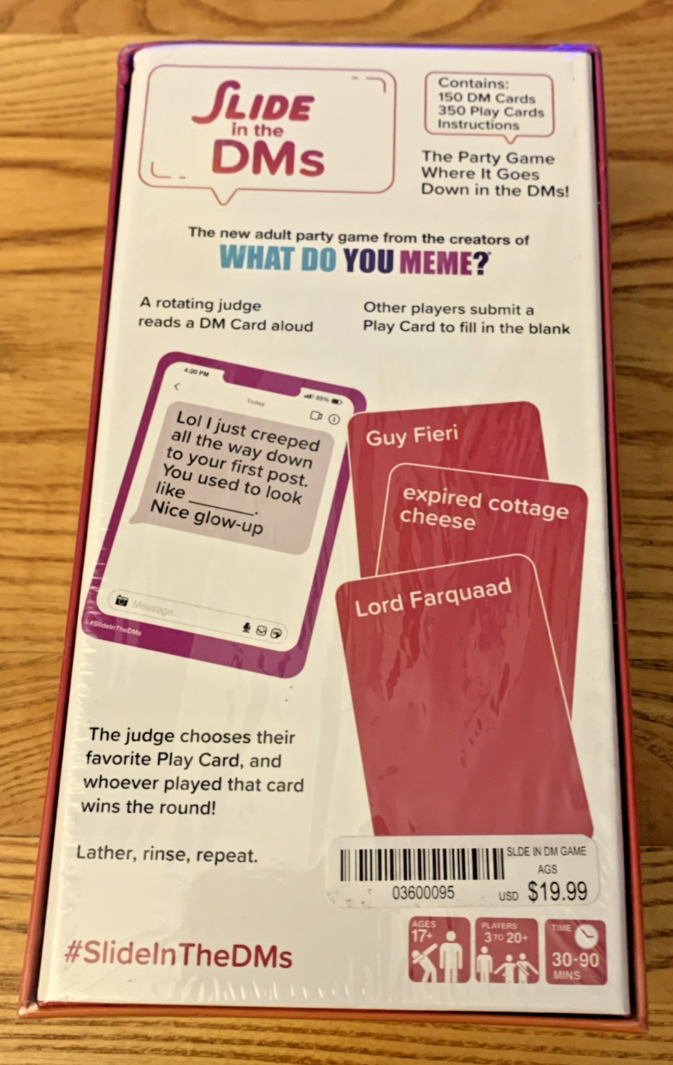 Slide in the DMs Party Card Game NEW SEALED (What Do You Meme)