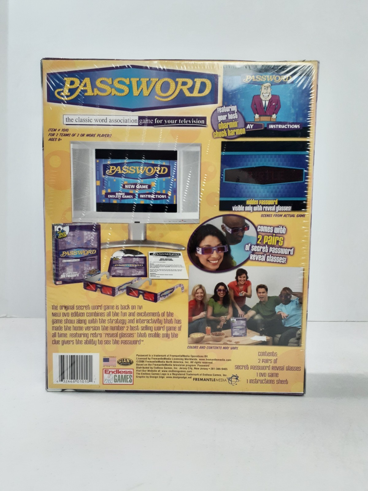 Password DVD Edition Board Game 2006 Endless Games Word Association NEW SEALED