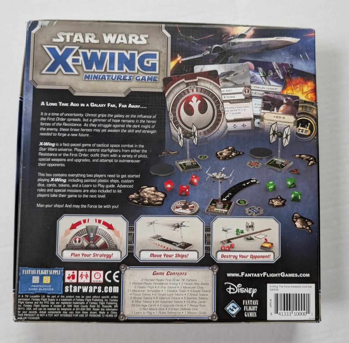 Star Wars X-Wing Miniatures Game Force Awakens Fantasy Flight Games Complete