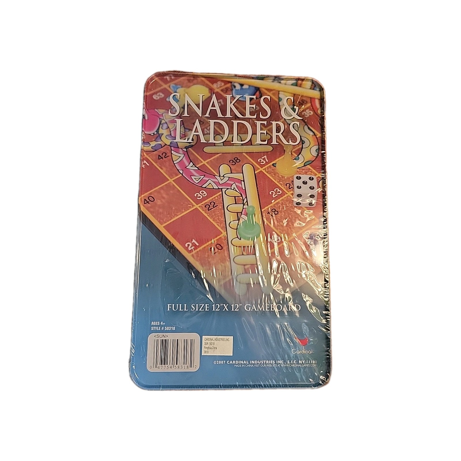 Snakes And Ladders Game 2007 – Collector’s tin -Full size Board – NEW/SEALED