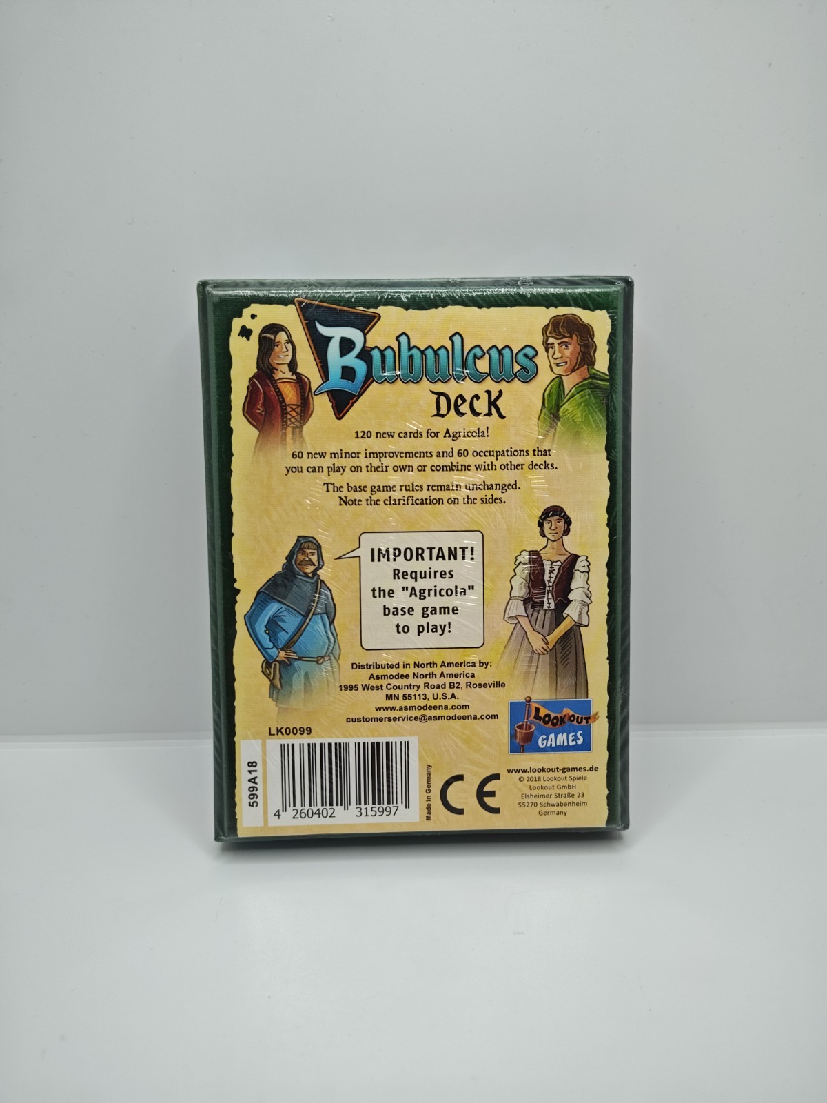 Agricola Bubulcus Deck 120 Card Expansion Game Lookout Games New Sealed Box