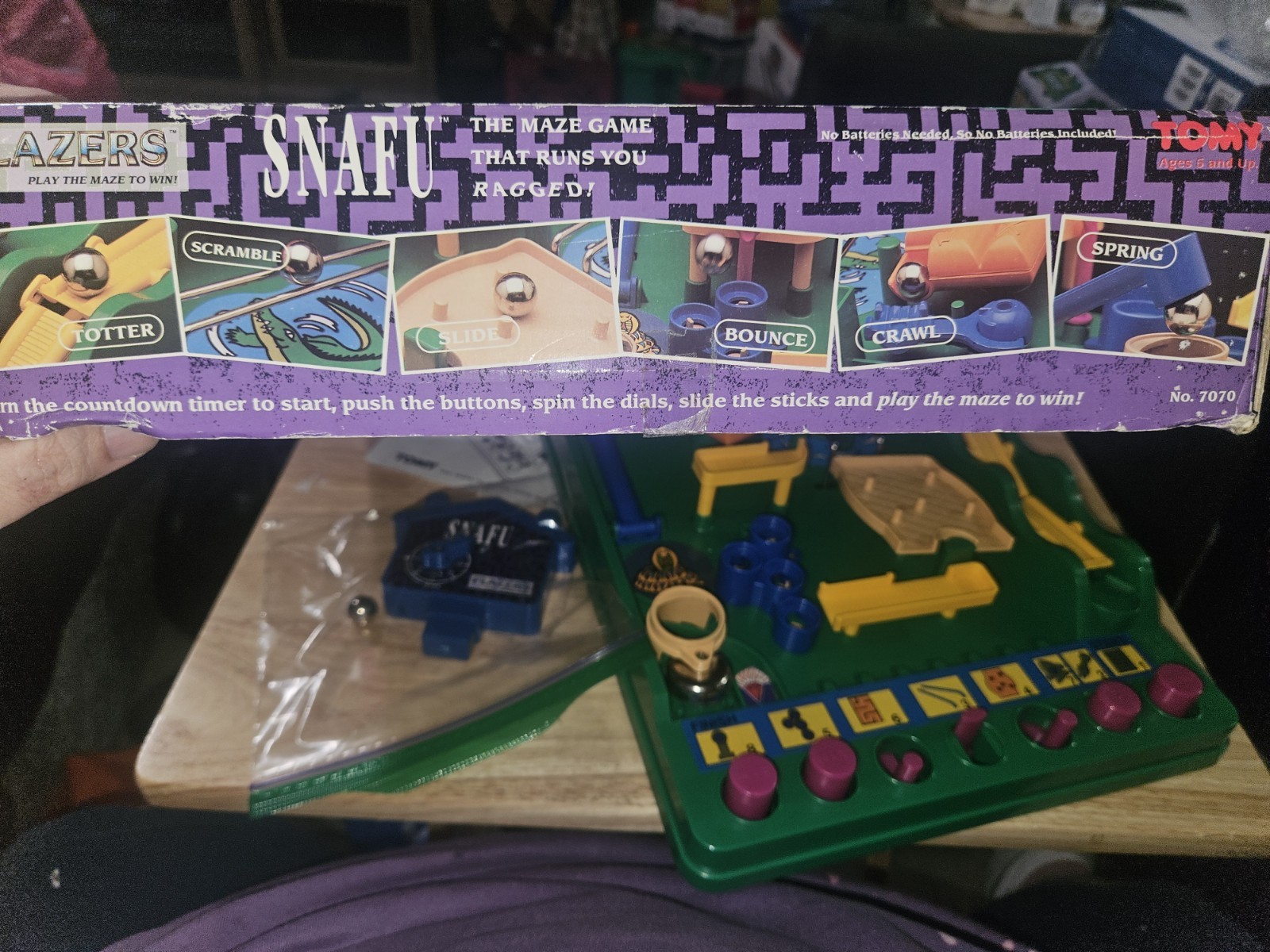 Snafu Tomy Screwball Scramble Run Yourself Ragged Marble Maze Vintage