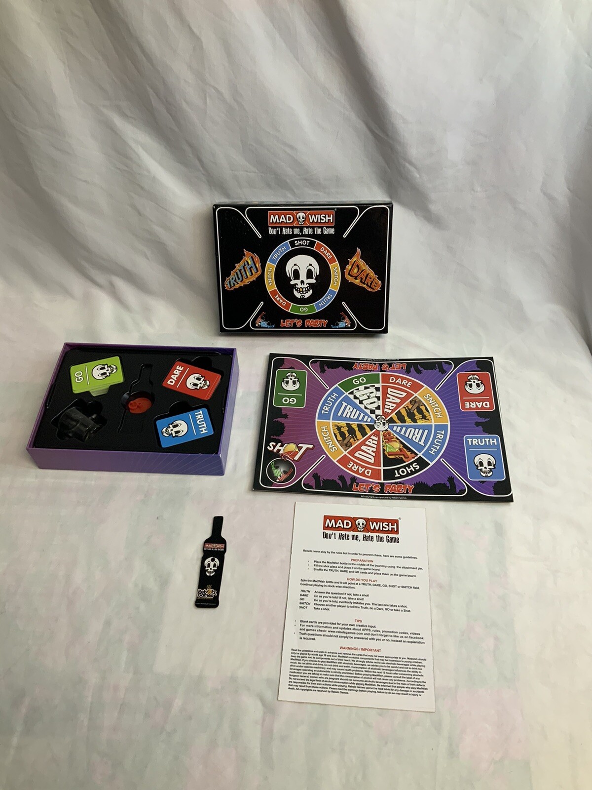Mad Wish Board Game Let’s Party Don’t Hate Me, Hate The Game Rebelz Games