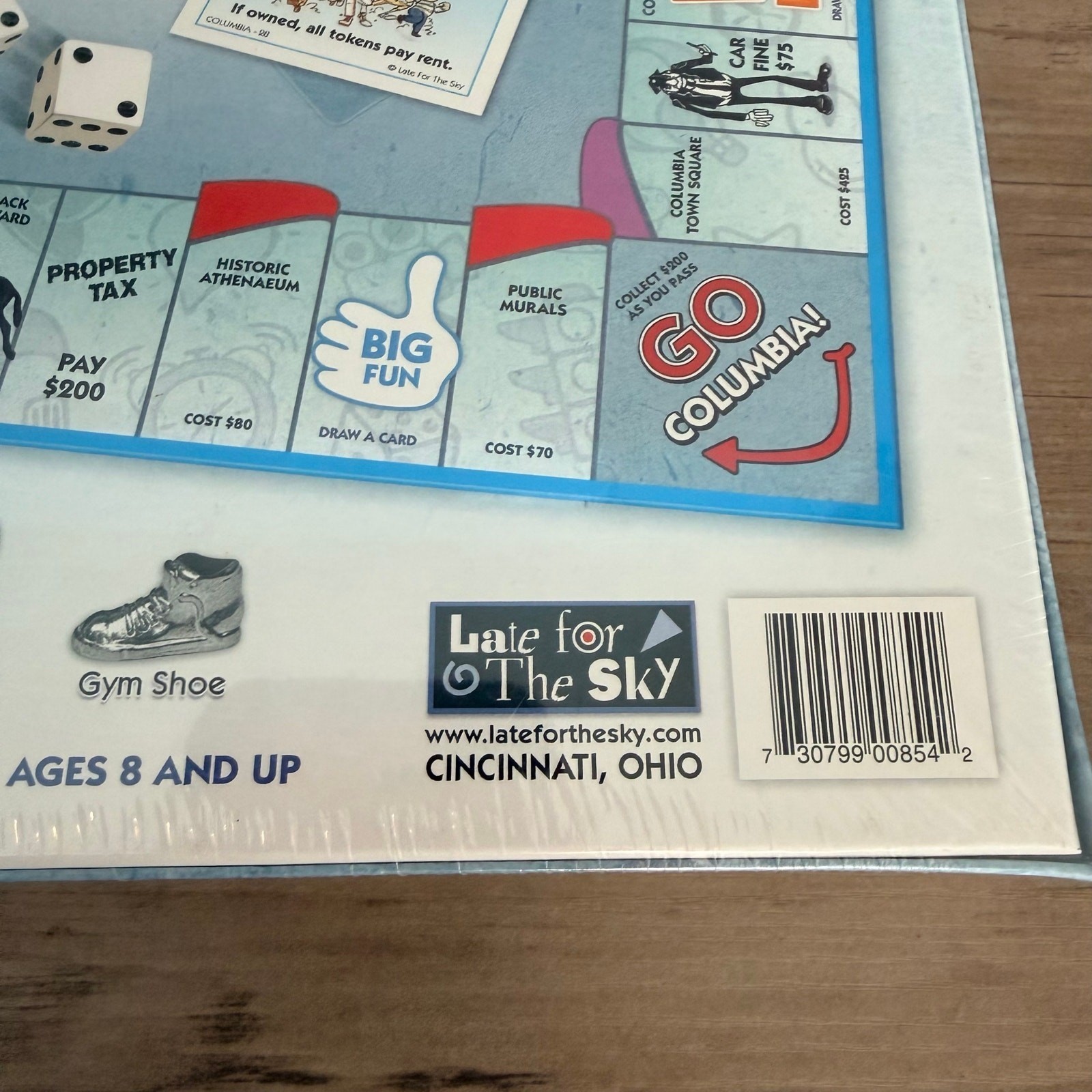 Sealed Columbia-Opoly Board Game Late For The Sky Tennessee