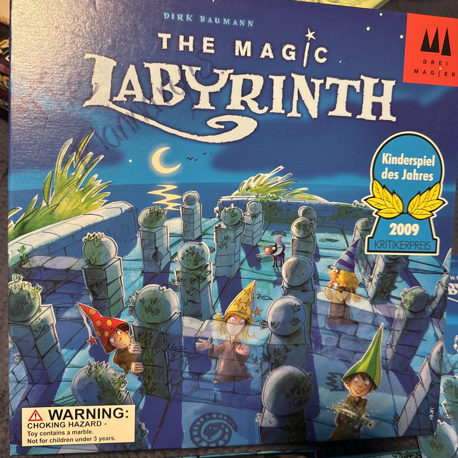 The Magic Labyrinth Game COMPLETE Drei Magier 2009 Maze Marbles Fantasy