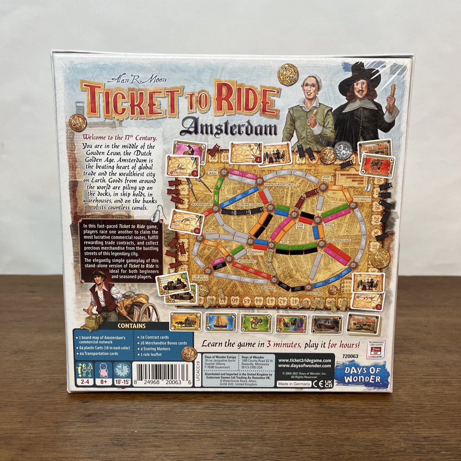 Ticket To Ride Amsterdam Board Game by Days of Wonder NEW SEALED