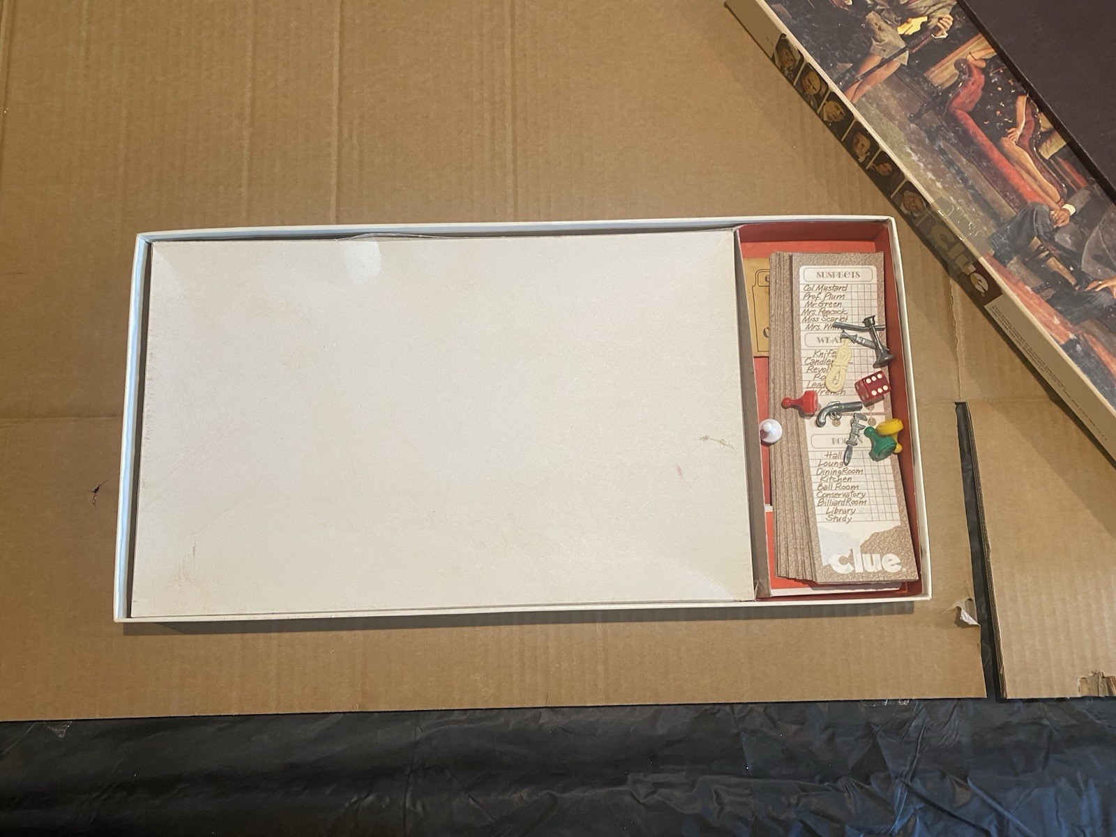Vintage 1972 Clue Detective Board Game Complete Parker Brothers No. 45