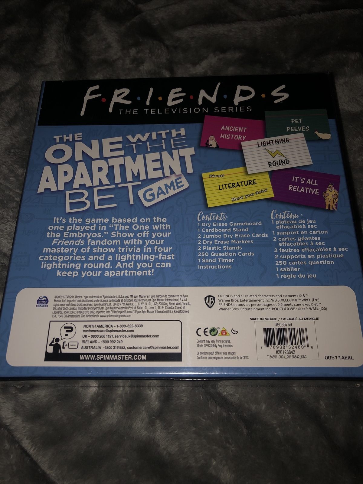 Friends The Television Series The One With The Apartment Bet Board Game BrandNew