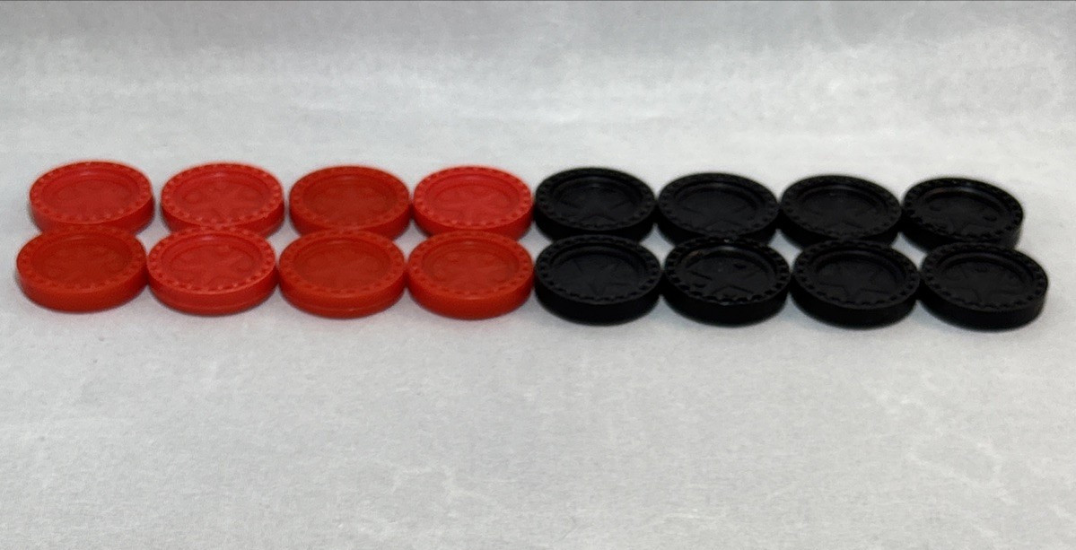 16 piece Lot of Vintage Connect 4 or Checker Replacement Game Pieces Star Eagle