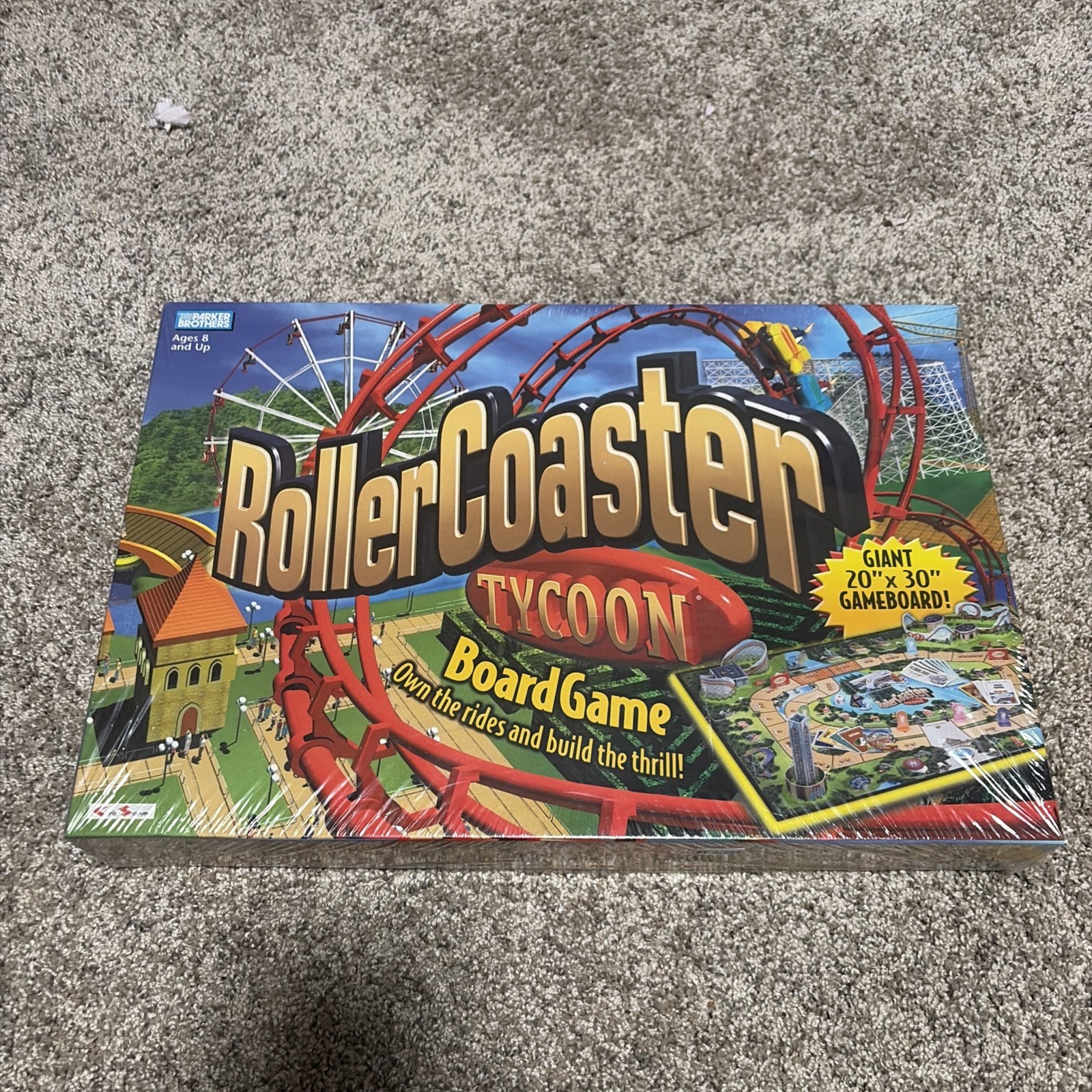 Rollercoaster Tycoon Board Game 100% Complete Parker Brothers Hasbro 2002