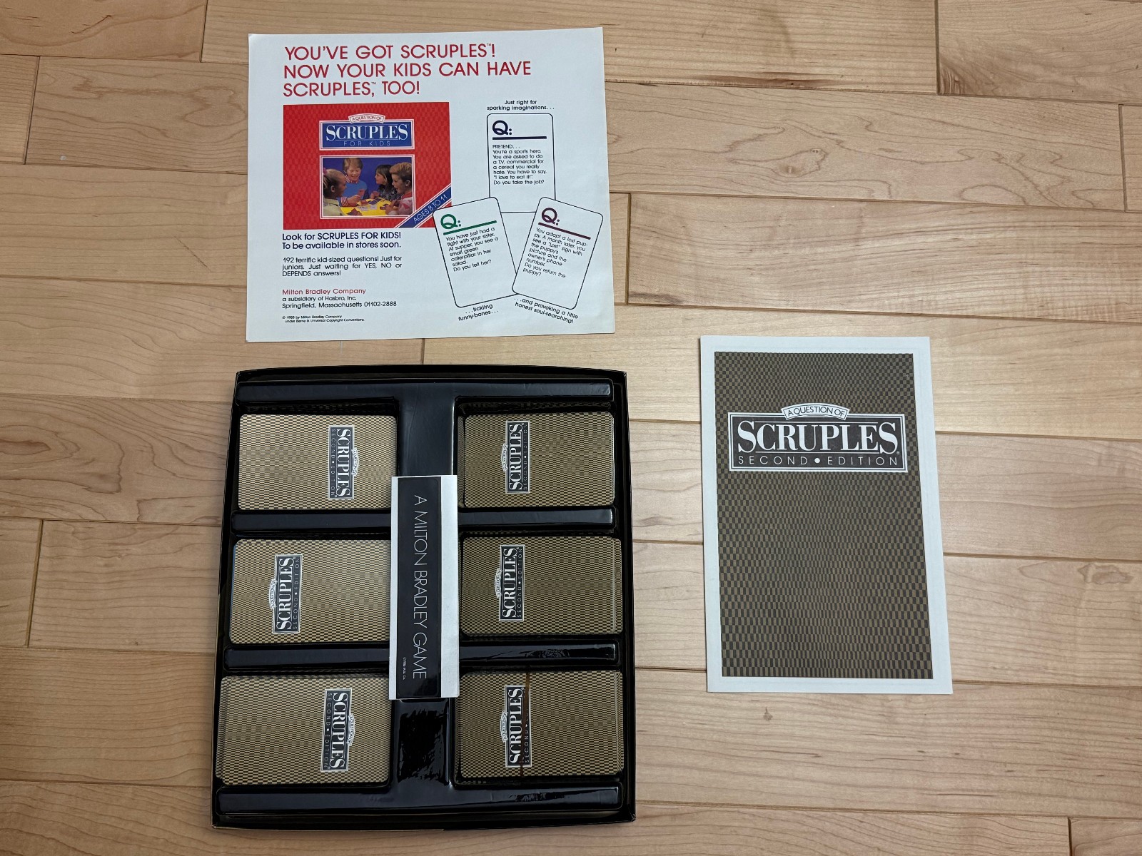 Scruples Game Factory Sealed First Edition, Unsealed Second Edition (1986, 1987)