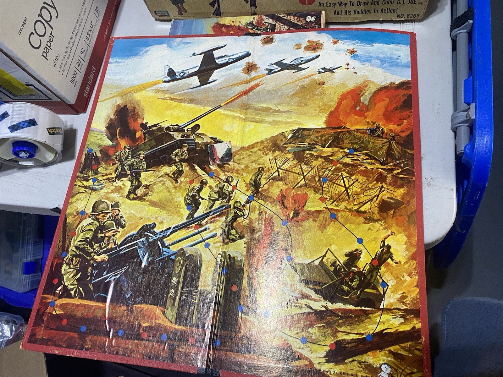 Hasbro Vintage 1967 GI Joe Combat Infantry Board Game Rare Complete spideegf