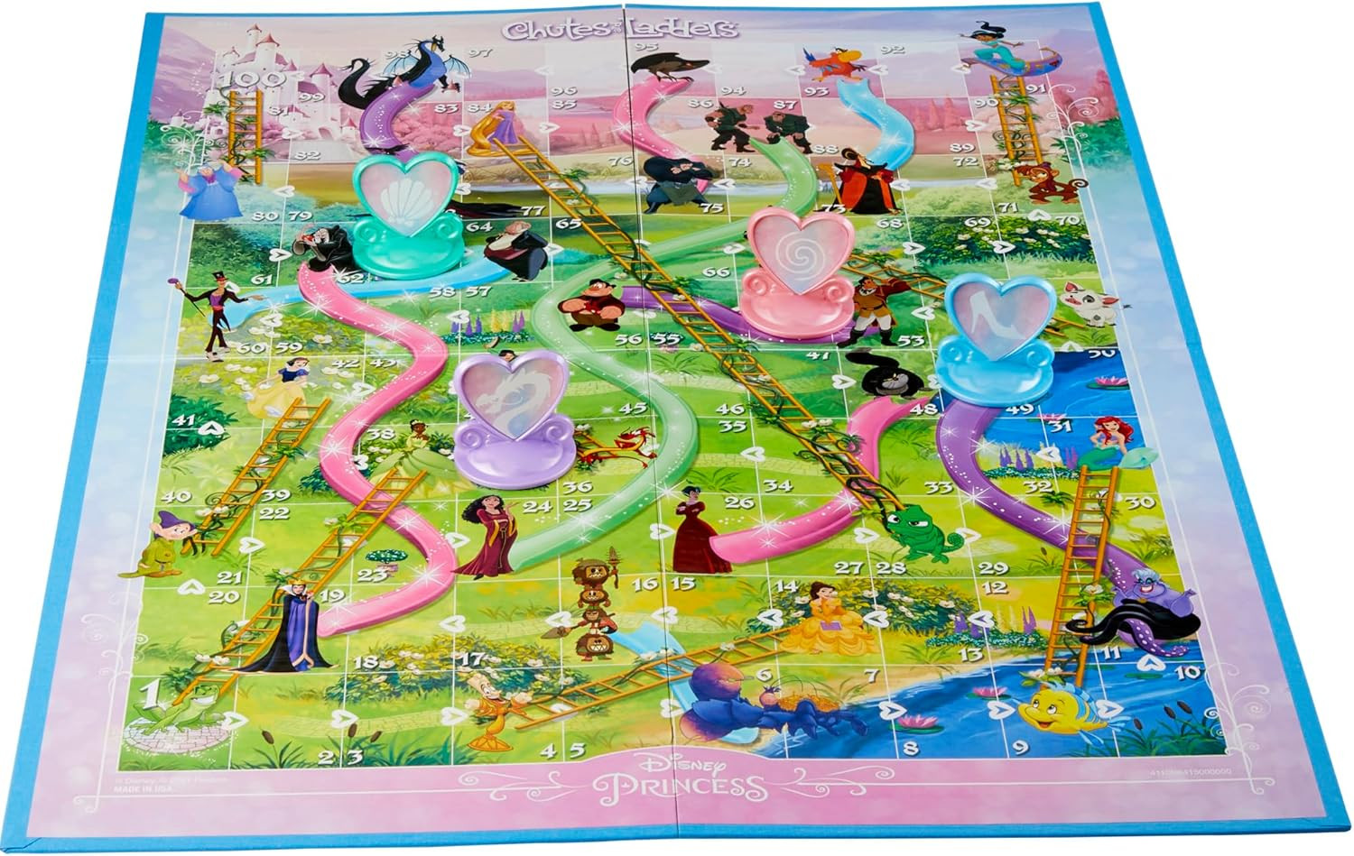 Gaming Chutes and Ladders: Disney Princess Edition Board Game for Kids Ages 3