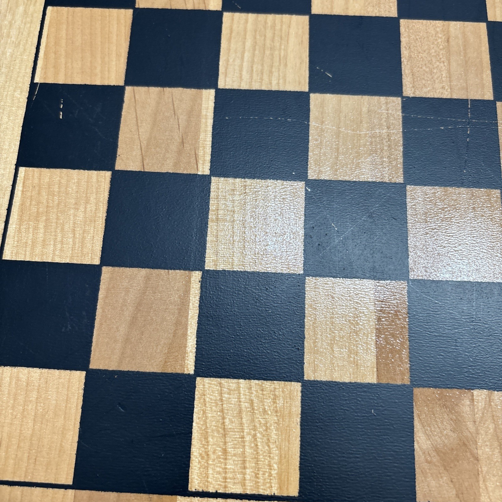 Vintage Reversible Check Board & Chinese Checker Board. 11.5” X 11.5”