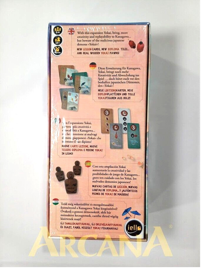KANAGAWA: YOKAI Board Game Expansion by IELLO – New & Sealed – ITA
