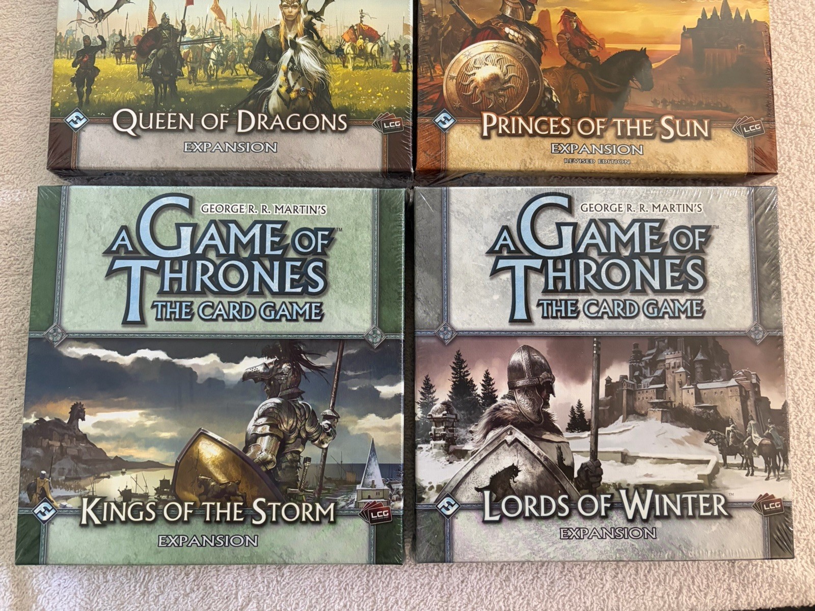 A Game of Thrones LCG Expansion Lot Of 6 New Sealed CCG