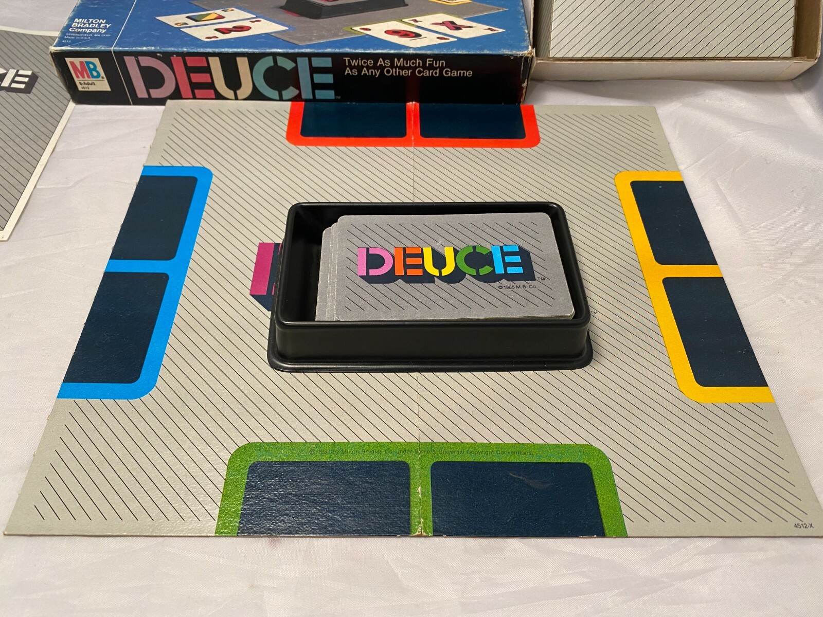 Milton Bradley DEUCE Complete Cards Box Instructions 2 to 6 Players Vintage Game