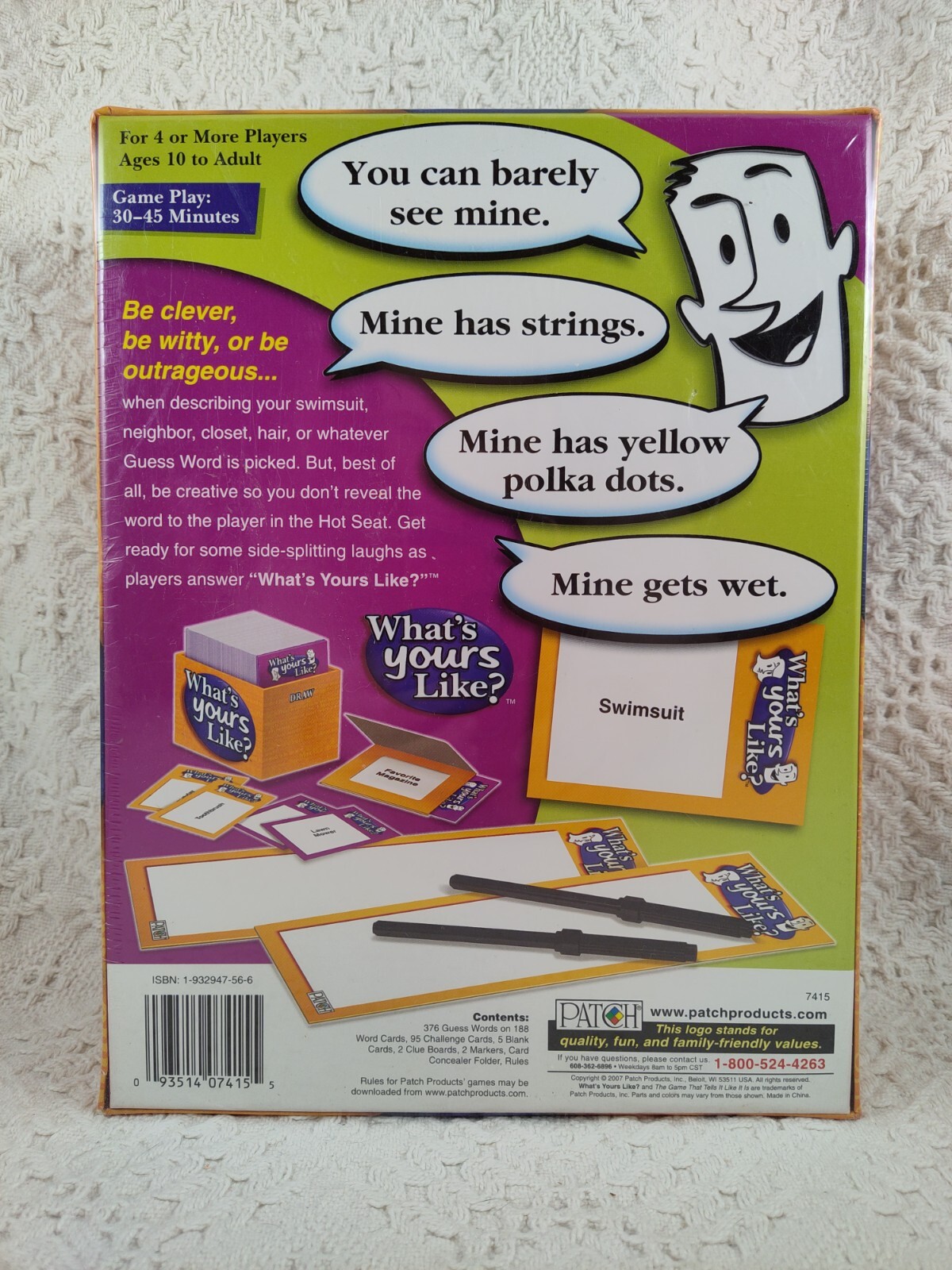 NEW What’s Yours Like? Card / Board / Party Game – Complete + Sealed – GIFT IDEA