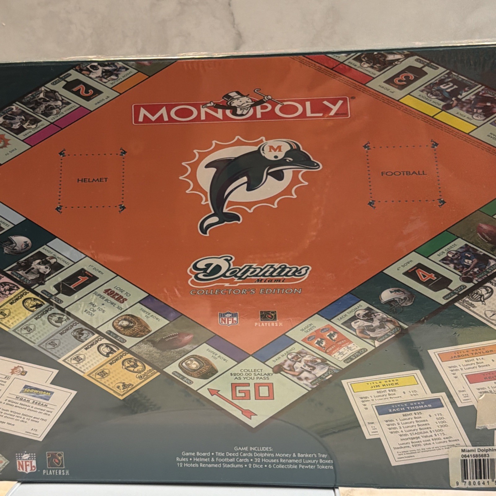National Football League Miami Dolphins Collectors Edition Monopoly 2004 Sealed