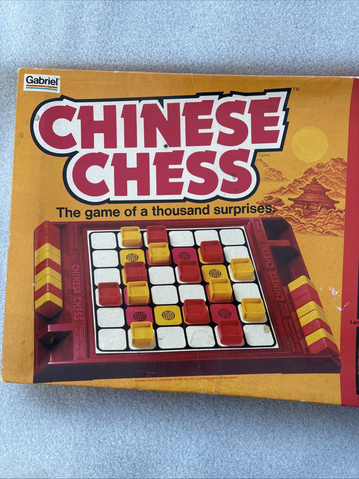 Chinese Chess Game Gabriel COMPLETE 1981 The Game Of A Thousand Surprise Vintage