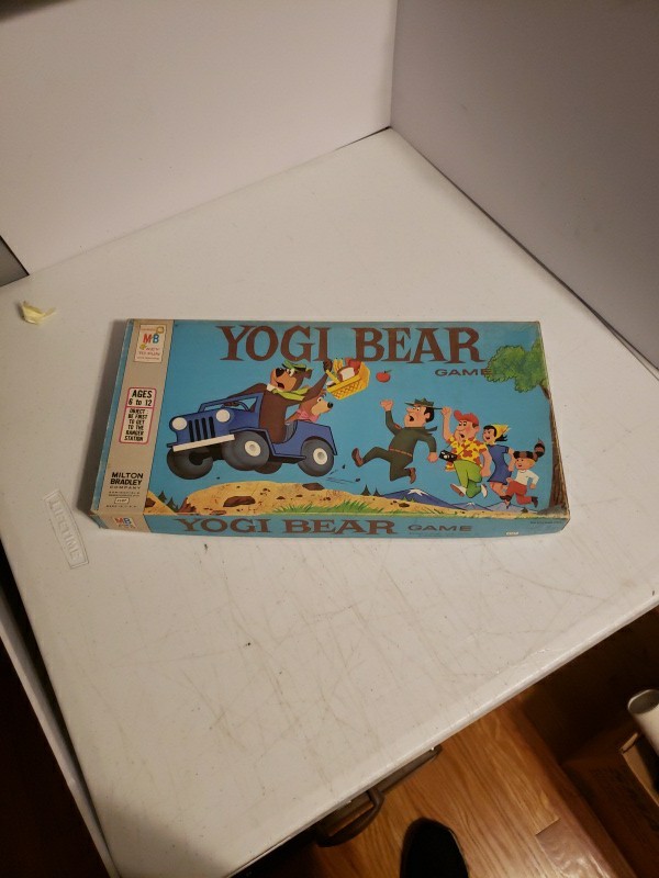 1971 Yogi Bear Board Game Vintage Milton Bradley 4107 Pieces In Picture Includ