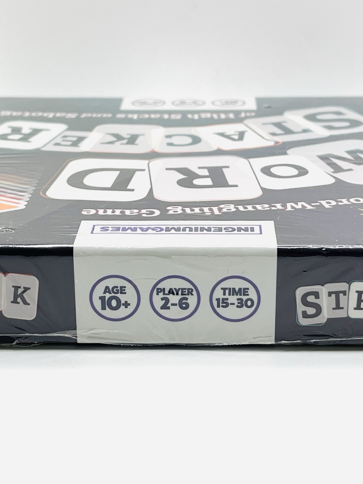 WORD STACKER Family Word Building Game, 2-6 Players 10yr+ ~ Ingenium Games NEW