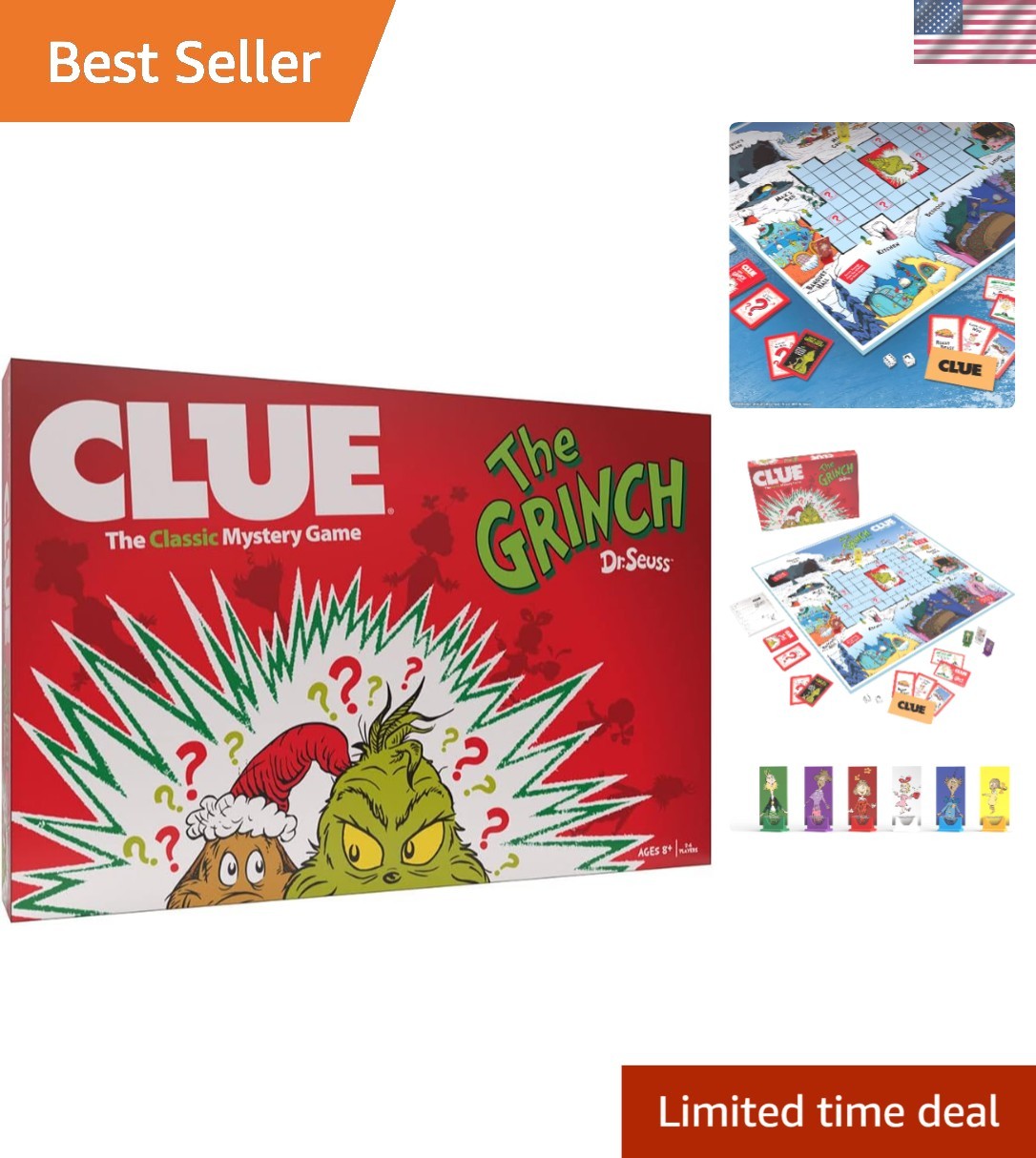 Discover Who Stole Christmas with CLUE: The Grinch Game – 60 Minutes of Fun