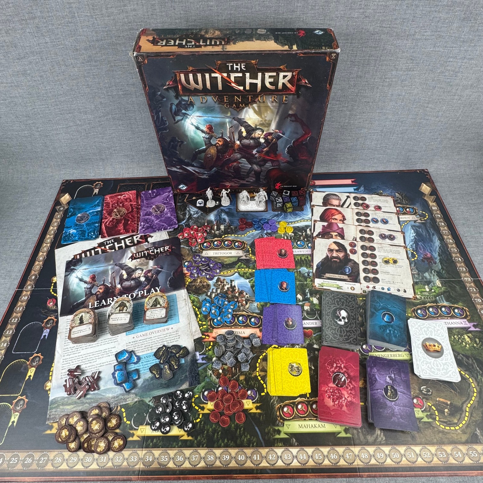 The Witcher Adventure Game Fantasy Flight 2014 Strategy Complete CD Projekt Red