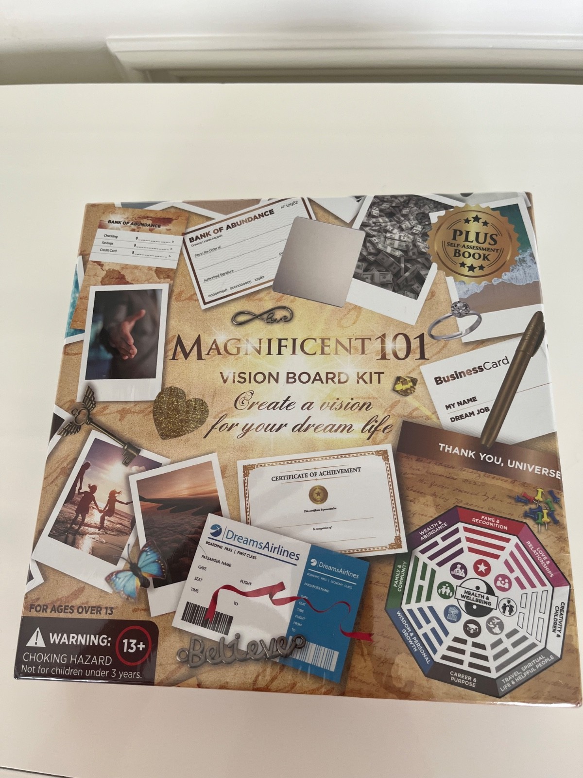 NEW SEALED Magnificent 101 Vision Board Kit Original Plus Self-Assessment Book