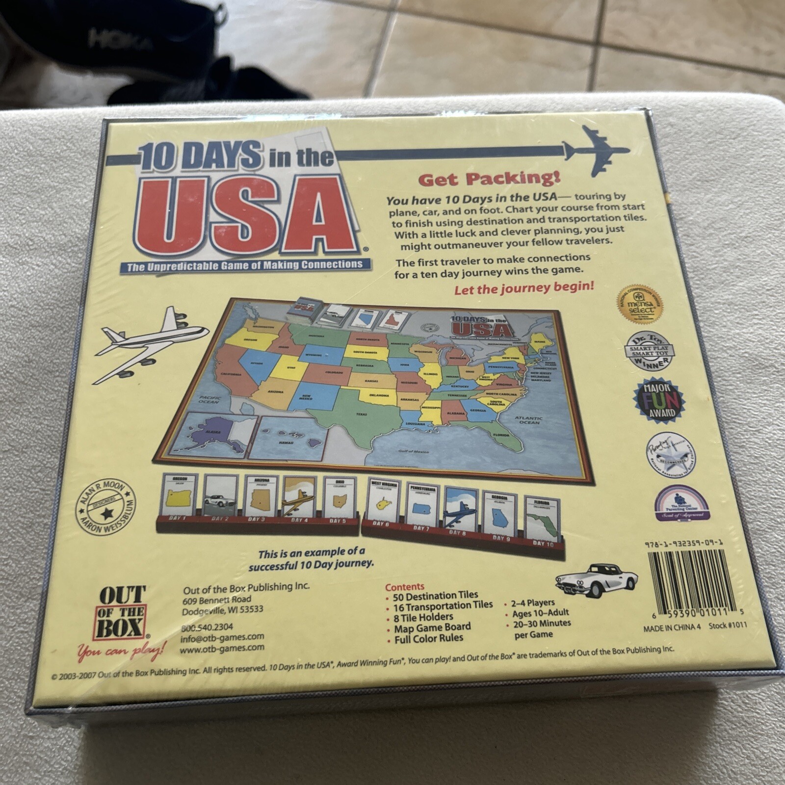 10 Days In the USA Strategy Board Game by Out Of The Box Games SEALED NEW
