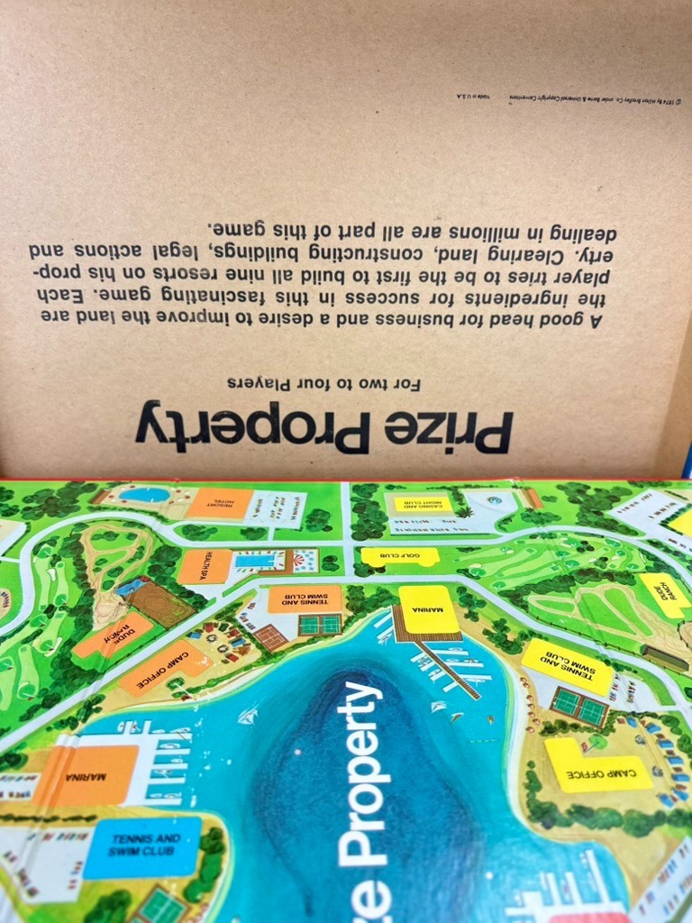 Vintage 1974 Prize Property Board Game Milton Bradley With Instructions