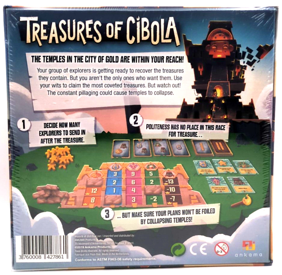 Treasures of Cibola Board Game New Sealed Strategy Family Adventure Play