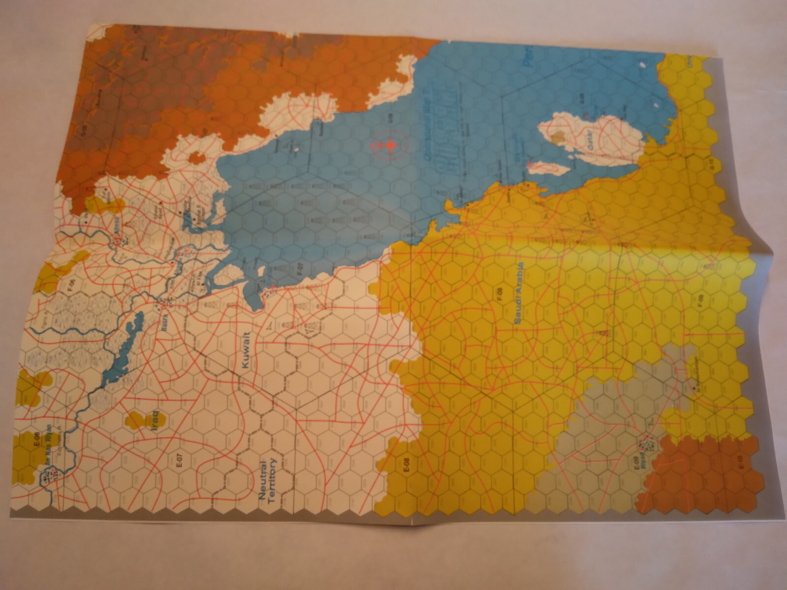 Gulf Strike VGI Game Vintage 1983 Complete Very Good Condition Mostly Unpunched