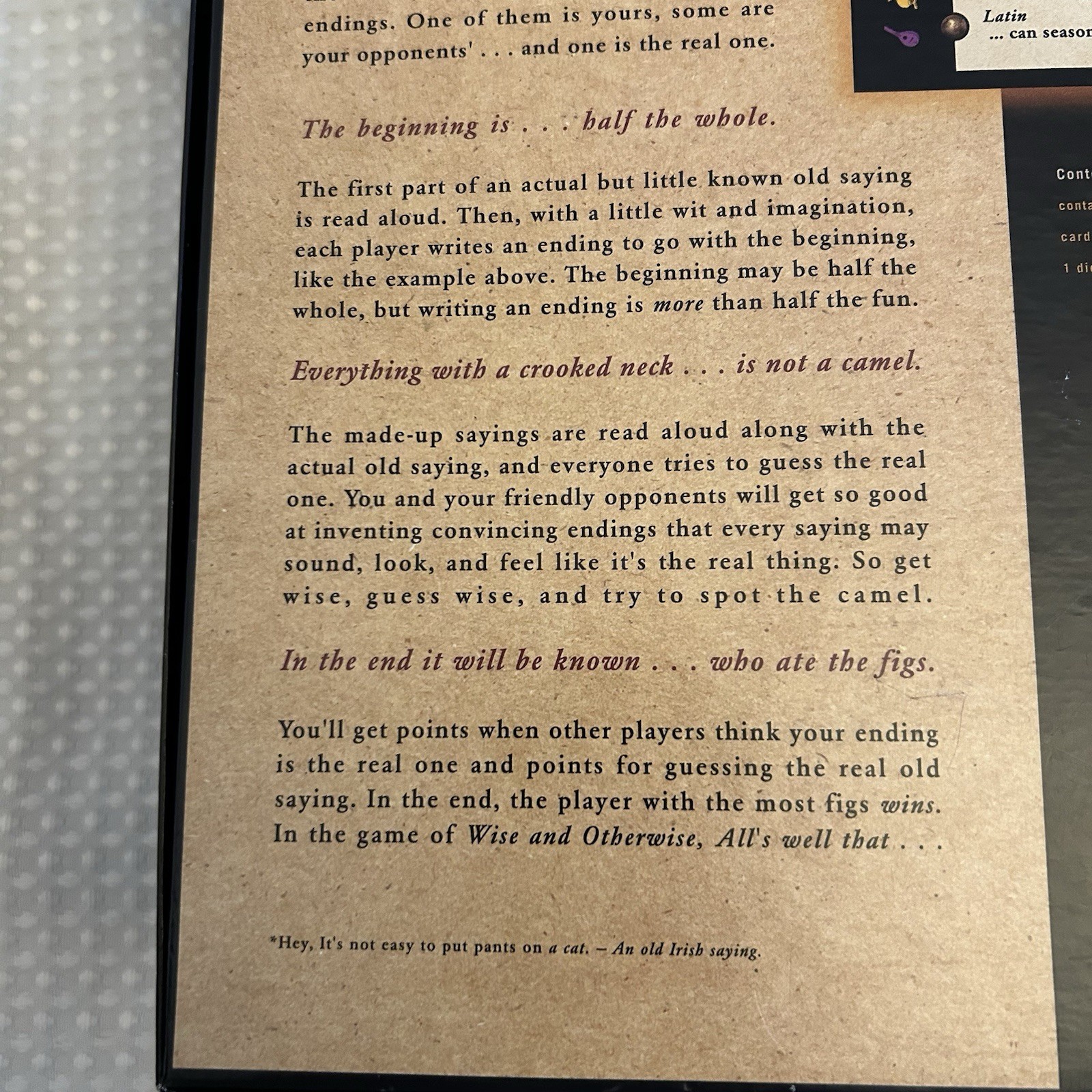 Wise and Otherwise Board Game – COMPLETE 1997 Trivia Party Word Family