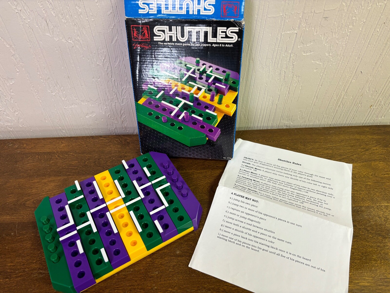 Shuttles Maze Game Shoptaugh Complete Purple & Green Strategy Fun!