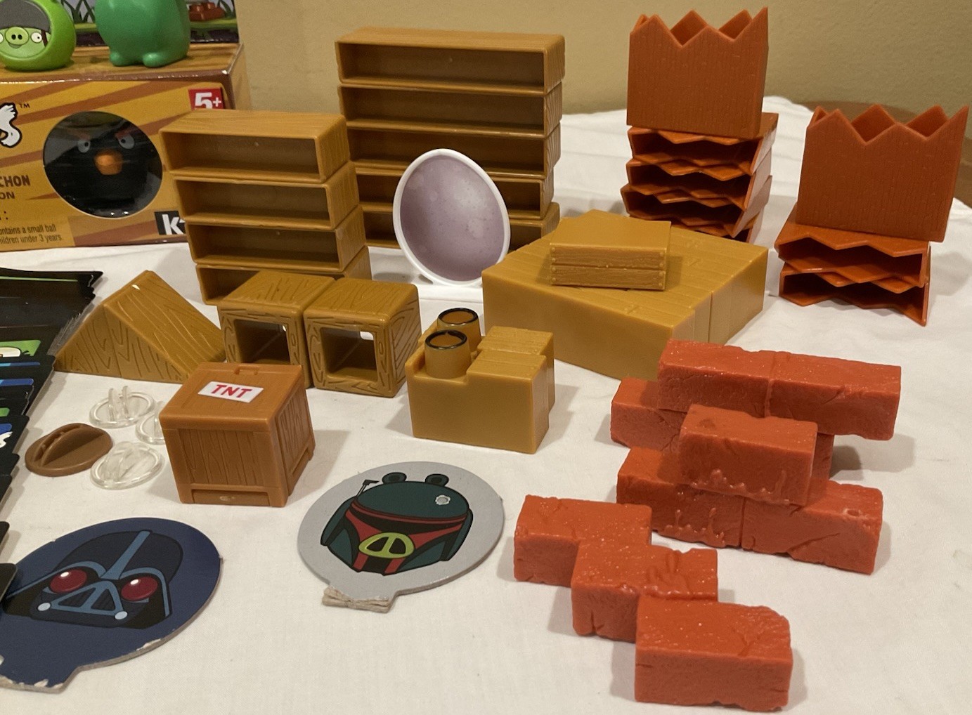 Angry Birds Mega Fling Blocks Cards Figures Shooters Replacement Pieces Lot