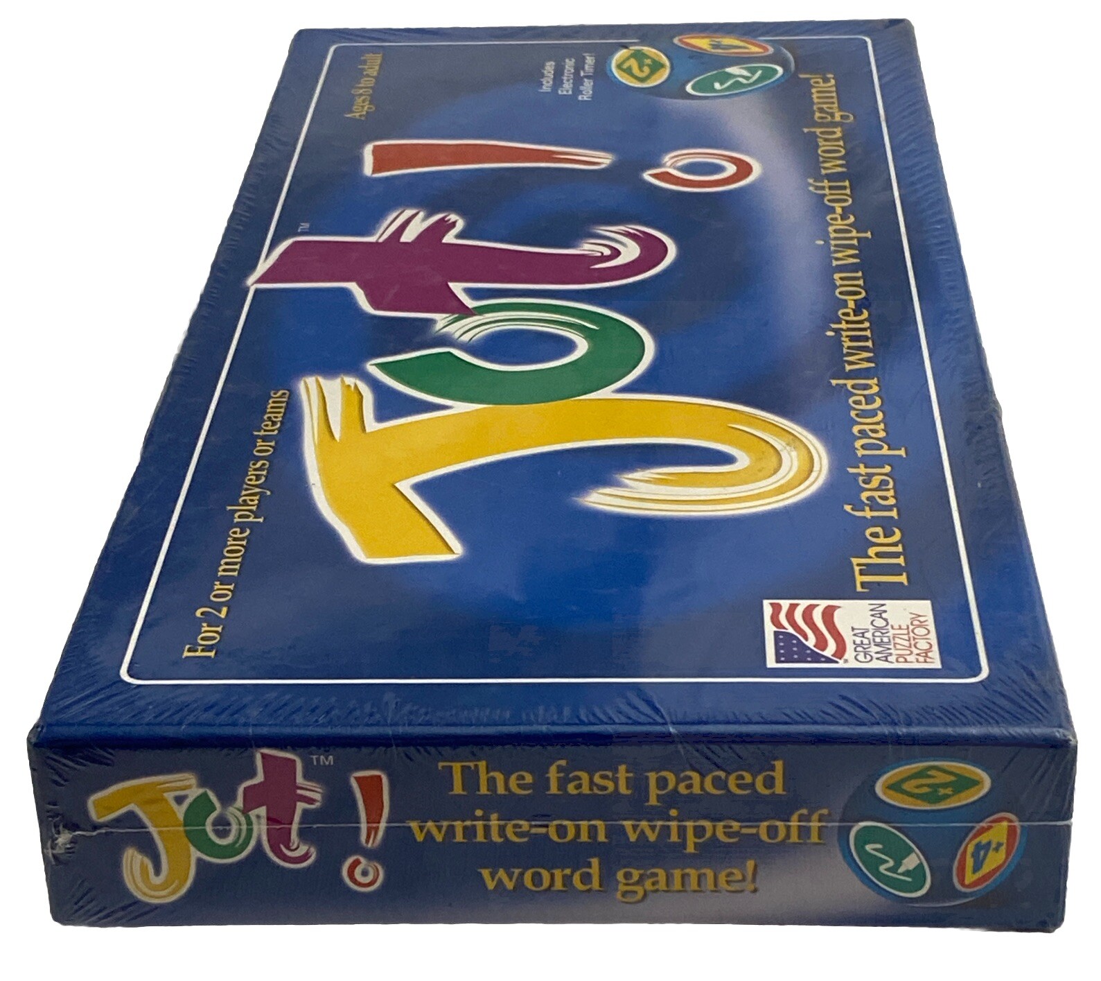 Jot! The Fast Paced Write On Wipe Off Word Game 2005 Ages 8+ NEW