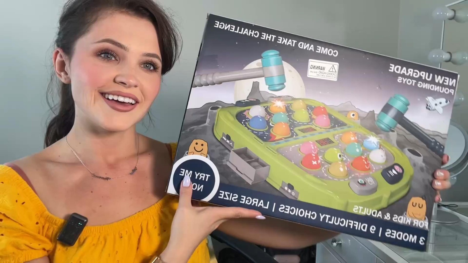 Interactive Whack-a-Mole Game for Kids, Educational Toy with Sound & Light, Gift