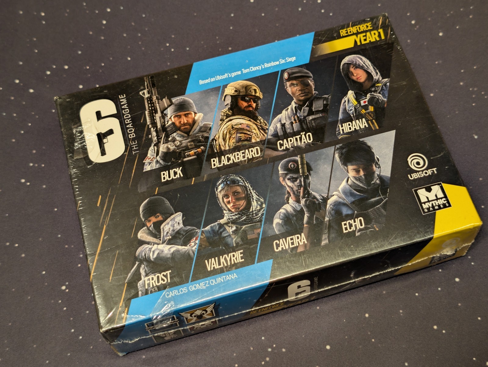 Rainbow Six 6 Siege Board Game Sealed Mythic Games Deluxe Storage Laser Playmat