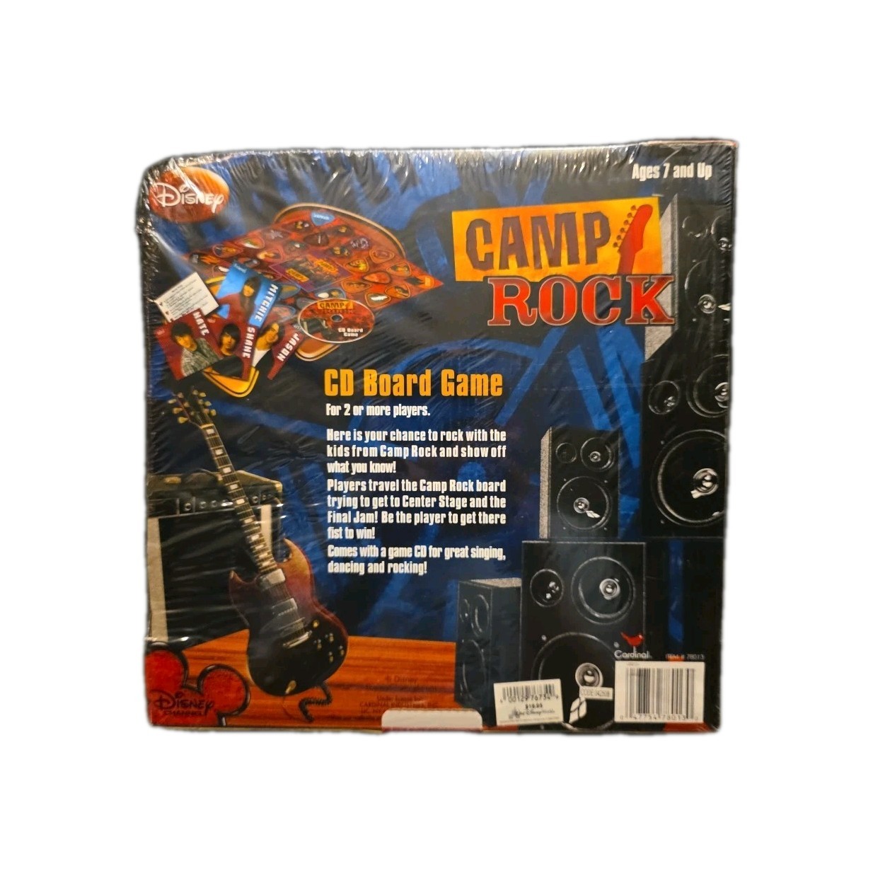 New Disney Camp Rock CD Board Game Jonas Demi Lovato Brothers Sealed