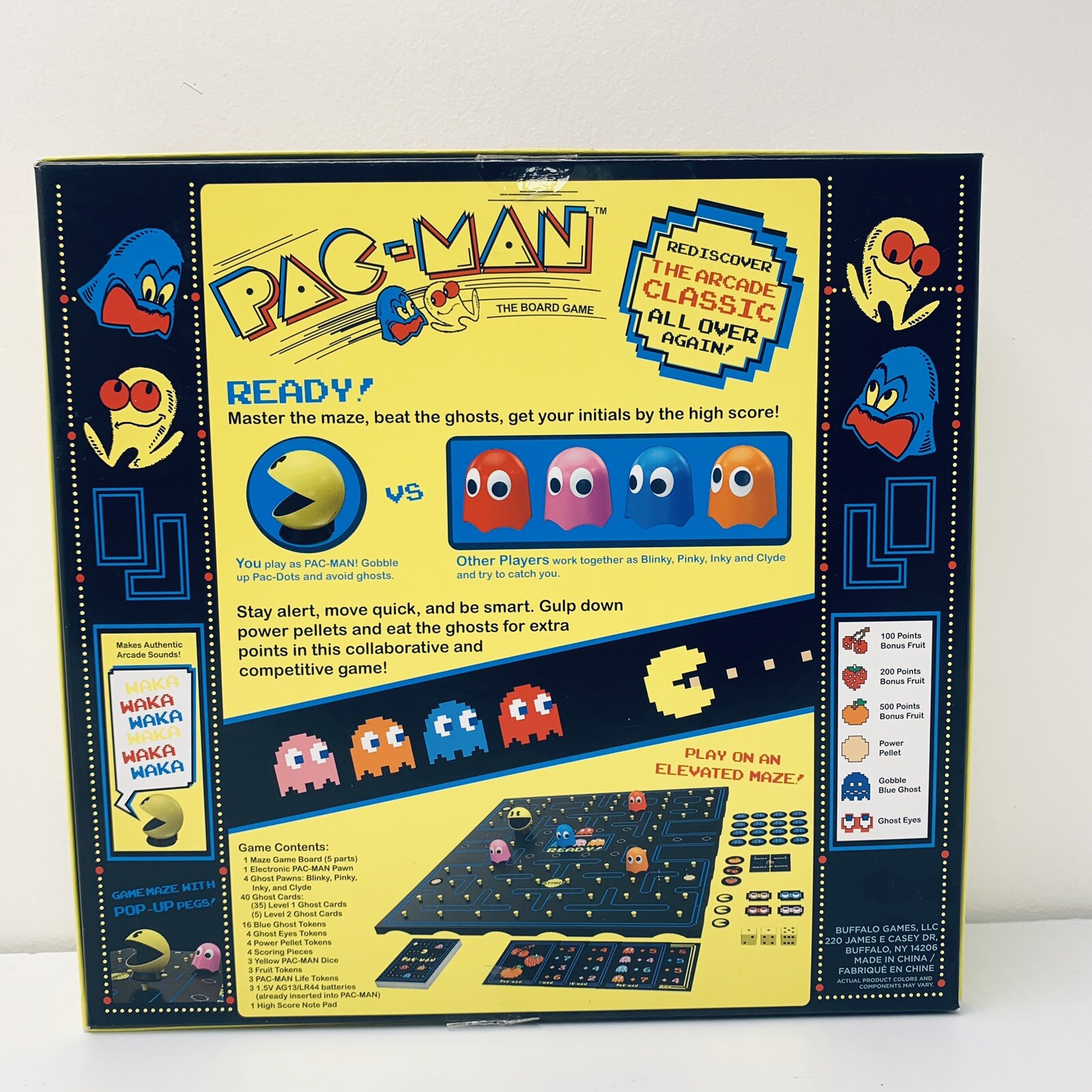 Pac-Man The Board Game Retro Classic Tabletop Arcade Nostalgic Kids Family Fun